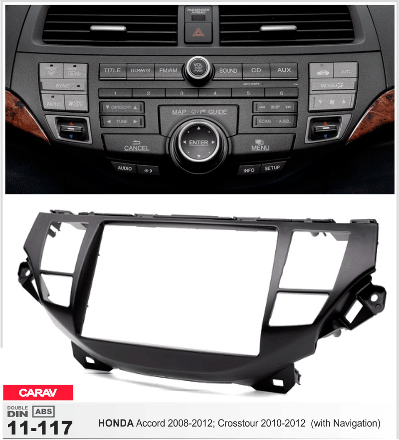 Переходная рамка Honda Accord, Crosstour Carav 11-117