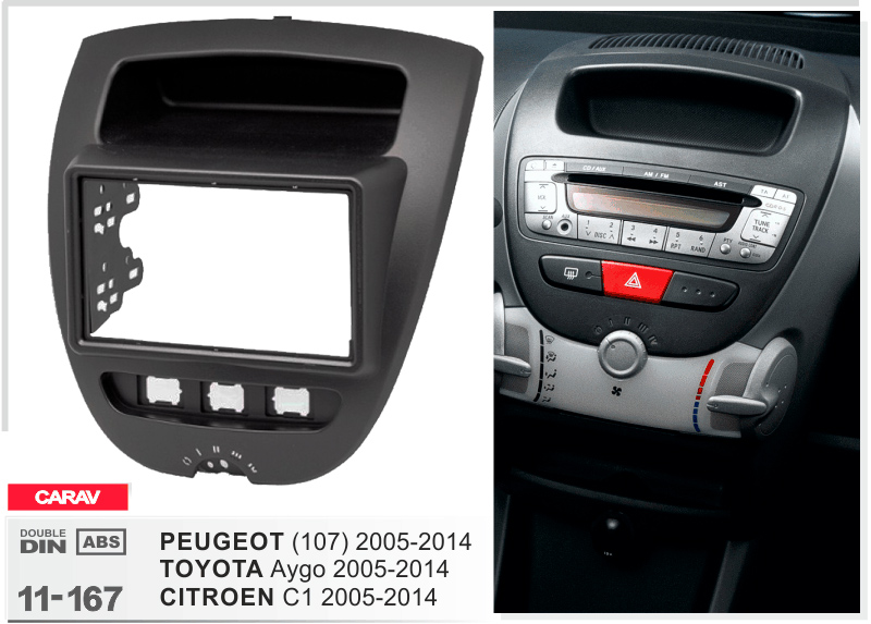 Перехідна рамка Citroen C1 Carav 11-167