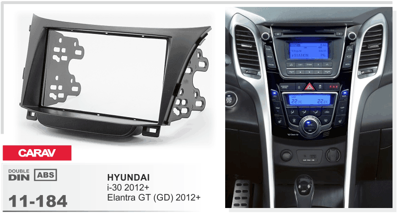 Перехідна рамка Hyundai i30, Elantra GT Carav 11-184
