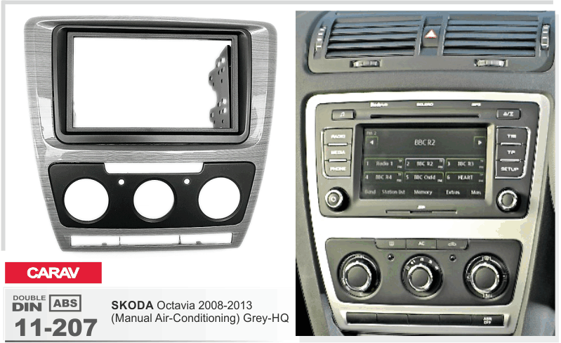 Переходная рамка Skoda Octavia A5 Carav 11-207