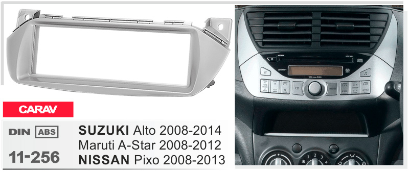 Переходная рамка Nissan Pixo, Suzuki Alto Carav 11-256