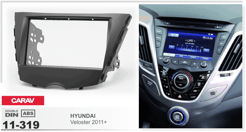 Перехідна рамка Hyundai Veloster Carav 11-319