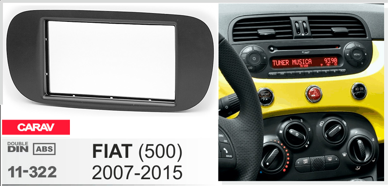 Перехідна рамка Fiat 500 Carav 11-322