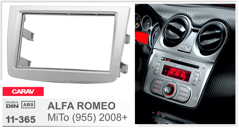 Перехідна рамка Alfa Romeo MiTo Carav 11-365
