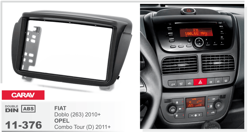 Перехідна рамка Fiat Doblo Carav 11-376