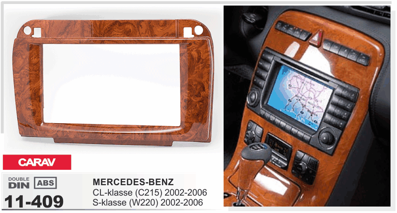 Переходная рамка Mercedes C215, W220 Carav 11-409