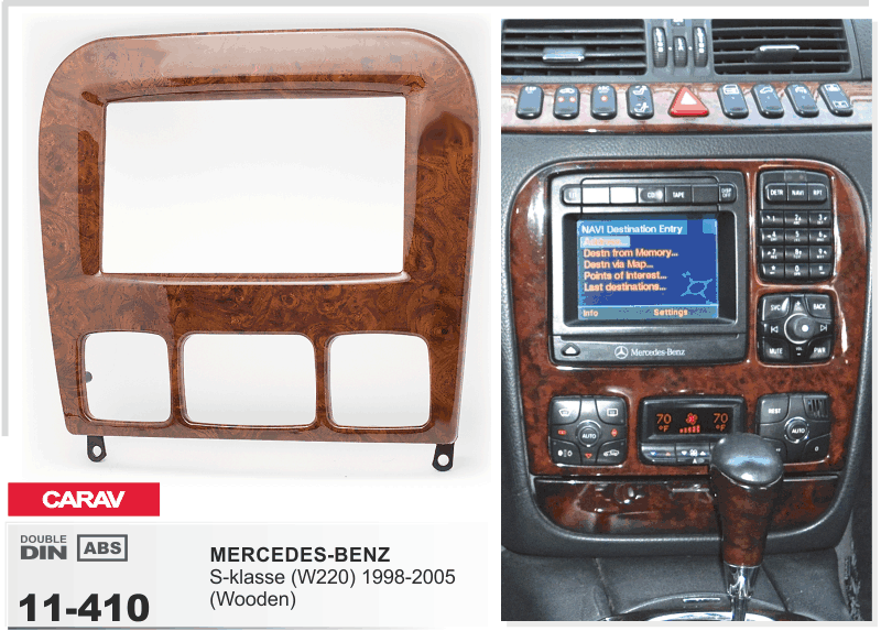 Переходная рамка Mercedes W220 Carav 11-410