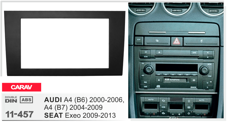 Перехідна рамка Audi A4 Carav 11-457