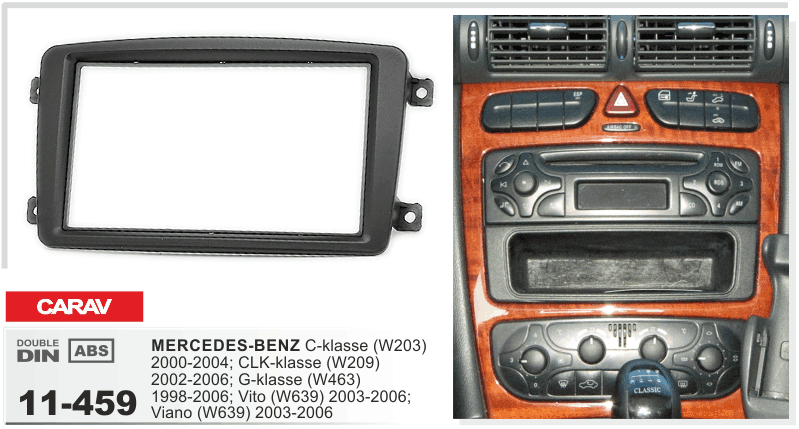 Перехідна рамка Mercedes Vito, Viano, W639, W203, W209, W463 Carav 11-459