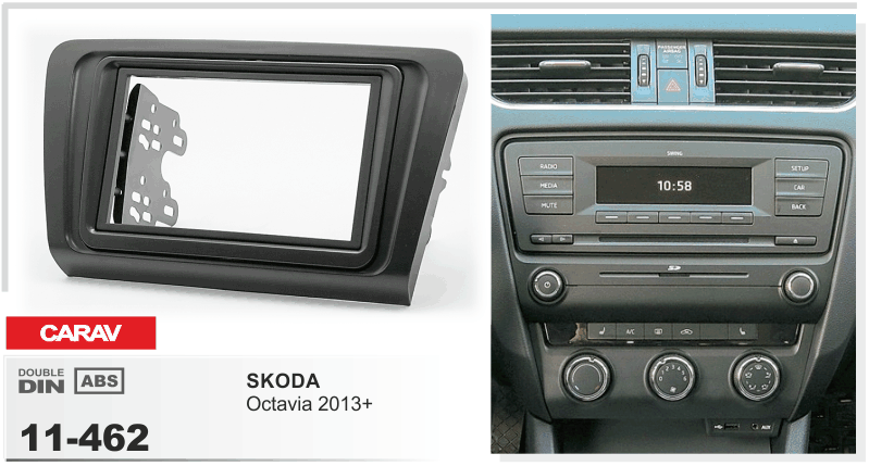 Переходная рамка Skoda Octavia Carav 11-462