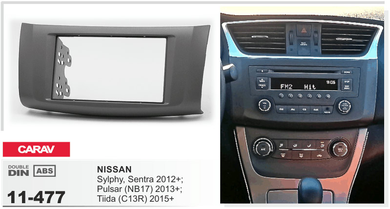 Переходная рамка Nissan Sentra, Tiida Carav 11-477