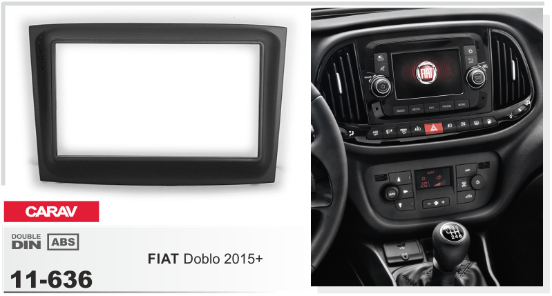 Перехідна рамка Fiat Doblo Carav 11-636