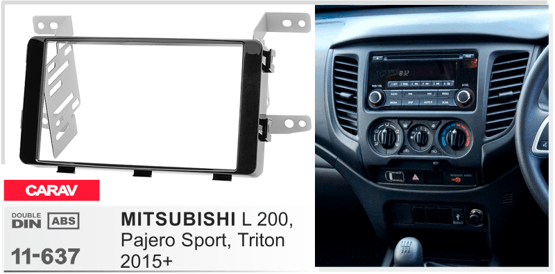 Переходная рамка Mitsubishi L200, Pajero Sport Carav 11-637