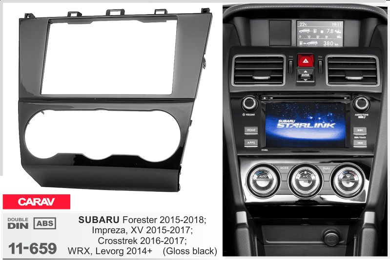 Перехідна рамка Subaru Forester, Impreza, Levorg, WRX, Crosstrek, XV Carav 11-659
