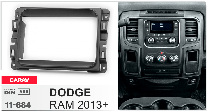 Перехідна рамка Dodge Ram Carav 11-684