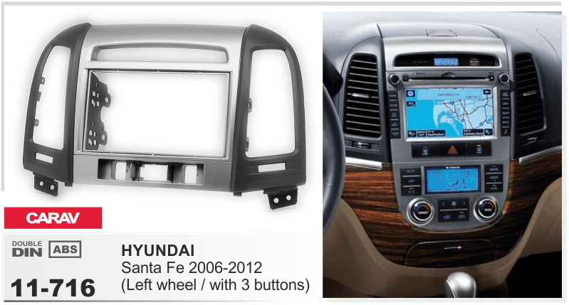 Перехідна рамка Hyundai Santa Fe Carav 11-716