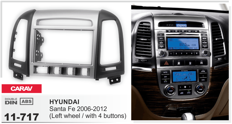 Перехідна рамка Hyundai Santa Fe Carav 11-717