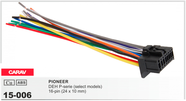 Разъем для магнитолы Pioneer Carav 15-006