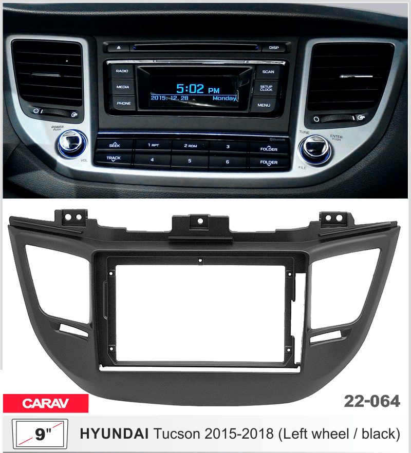 Перехідна рамка Hyundai Tucson Carav 22-064