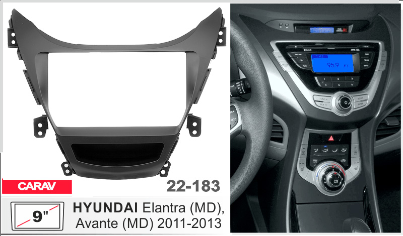 Перехідна рамка Hyundai Elantra, Avante Carav 22-183