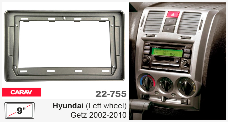 Перехідна рамка Hyundai Getz Carav 22-755