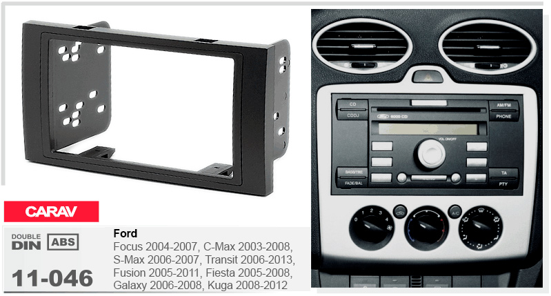 Перехідна рамка Ford Transit, Focus, C-Max, S-Max, Fusion, Fiesta, Galaxy, Kuga Carav 11-046