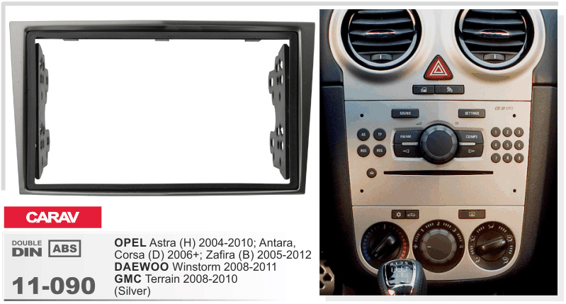 Перехідна рамка Opel Astra, Antara, Corsa, Zafira Carav 11-090