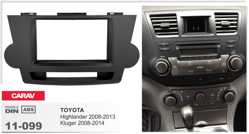 Перехідна рамка Toyota Highlander Carav 11-099