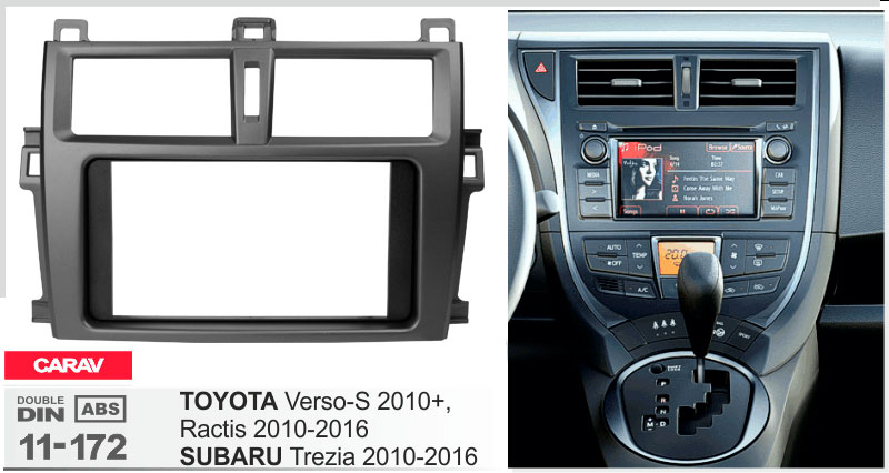 Перехідна рамка Toyota Verso-S, Subaru Trezia Carav 11-172