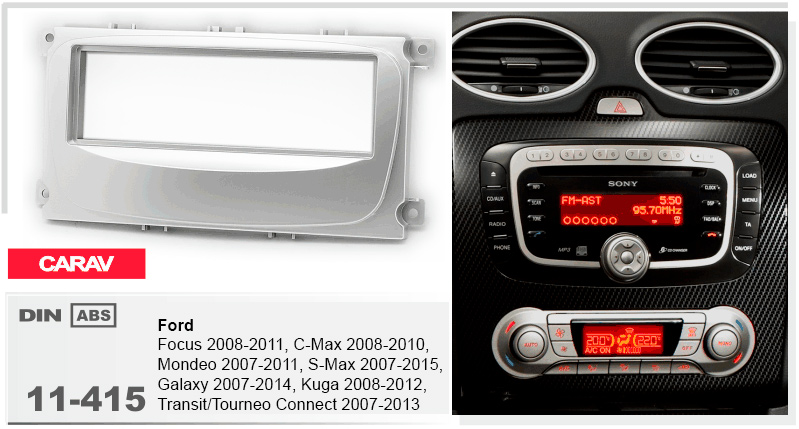 Переходная рамка Ford Focus, Mondeo, S-Max, C-Max, Galaxy, Kuga Carav 11-415