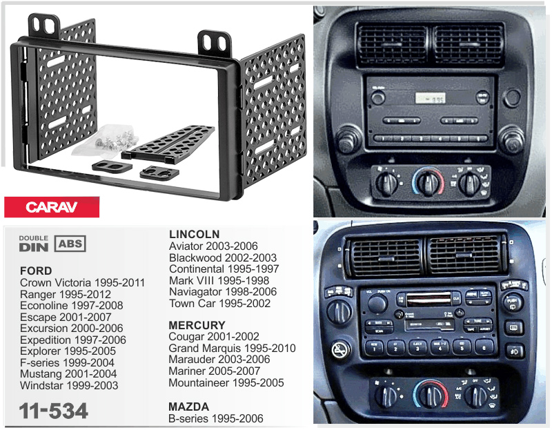 Переходная рамка Ford, Lincoln Carav 11-534