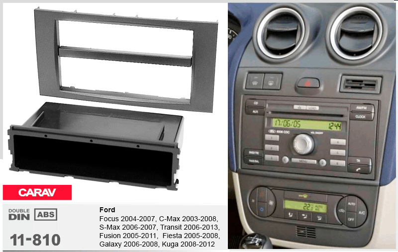 Переходная рамка Ford Focus, Transit, C-Max, S-Max, Fusion, Fiesta, Galaxy, Kuga Carav 11-810