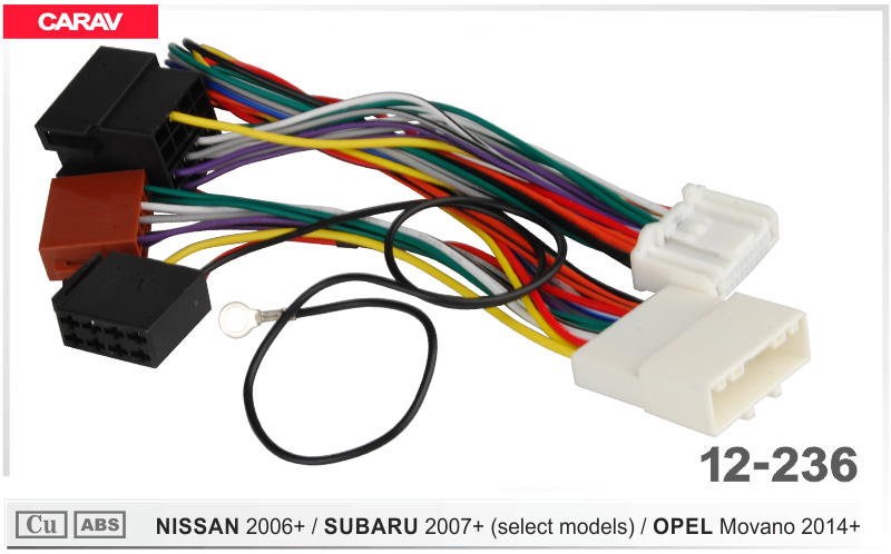 Перехідник для магнітол Nissan, Dacia, Renault, Subaru, Opel Carav 12-236