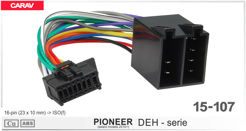 Разъем для магнитолы Pioneer Carav 15-107