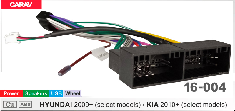 Перехідник для магнітол 9", 10.1" KIA, Hyundai Carav 16-004