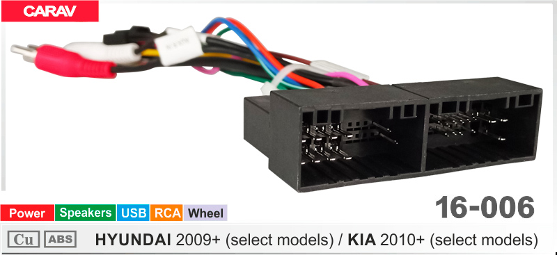Перехідник для магнітол 9", 10.1" KIA, Hyundai Carav 16-006