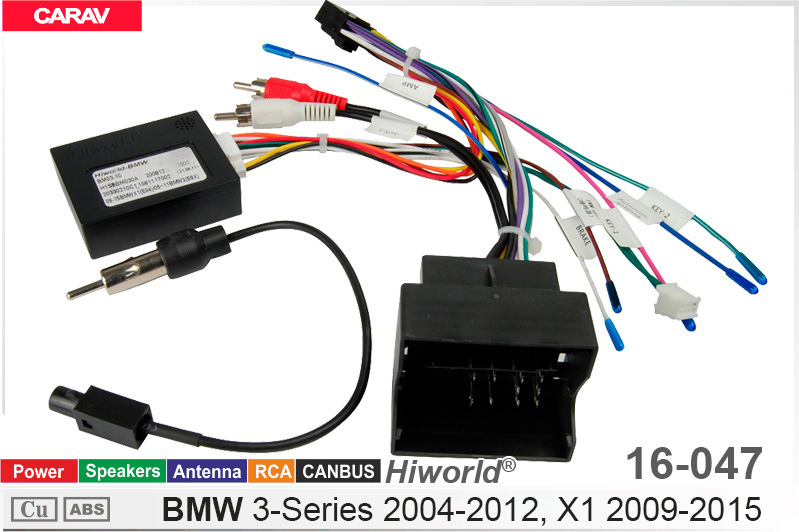 Переходник для магнитол 9", 10.1" BMW 3 Series (E90/E91/E92/E93), X1 (E84) Carav 16-047