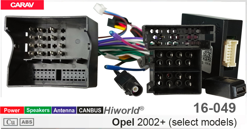 Переходник для магнитол 9", 10.1" Opel Carav 16-049