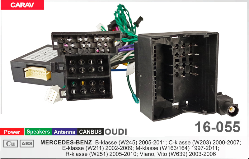 Переходник для магнитол 9", 10.1" Mercedes Carav 16-055