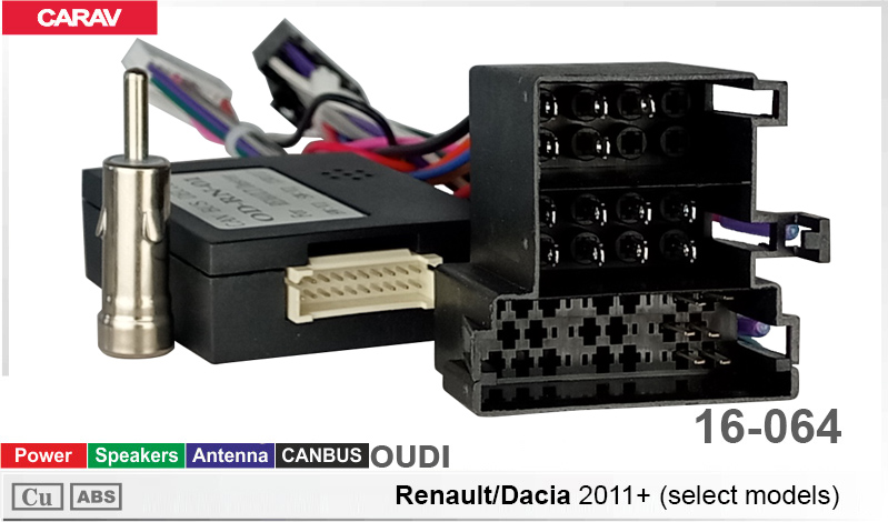 Перехідник для магнітол 9", 10.1" Dacia, Renault Duster, Sandero Carav 16-064