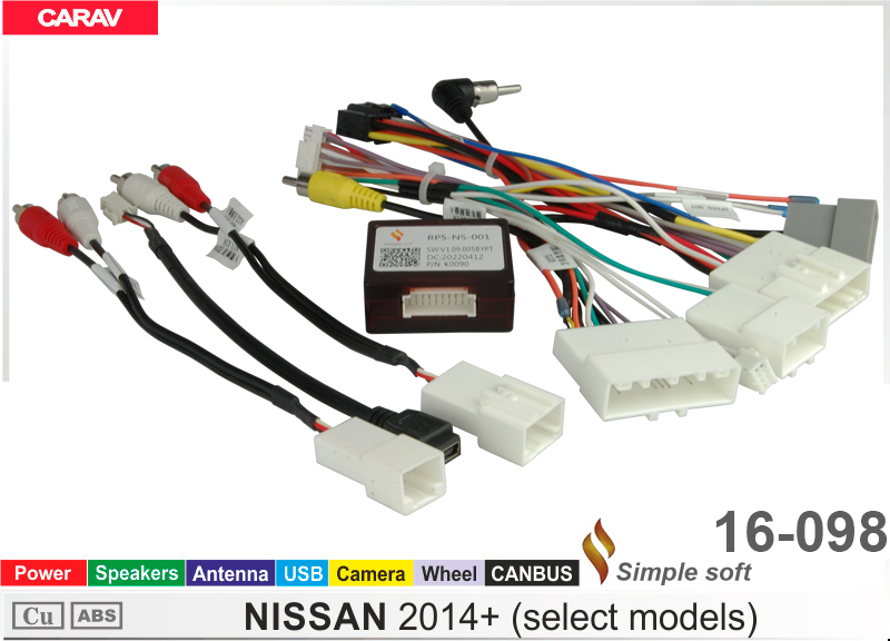 Переходник для магнитол 9", 10.1" Nissan Carav 16-098