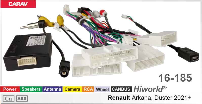 Переходник для магнитол 9", 10.1" Renault Arkana, Duster Carav 16-185