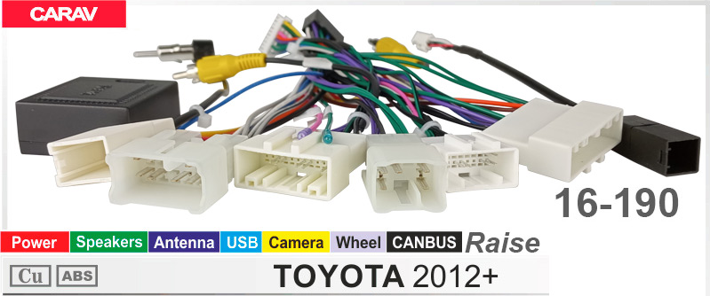 Переходник для магнитол 9", 10.1" Toyota Carav 16-190