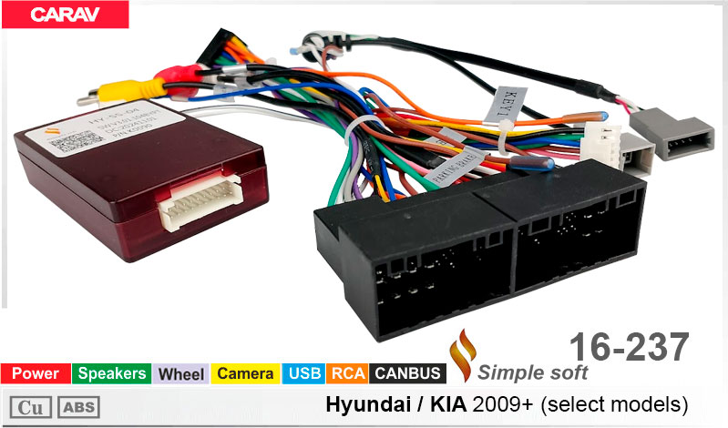Перехідник для магнітол 9", 10.1" Hyundai, KIA Carav 16-237