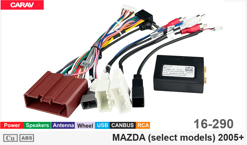 Переходник для магнитол 9", 10.1" Mazda Carav 16-290