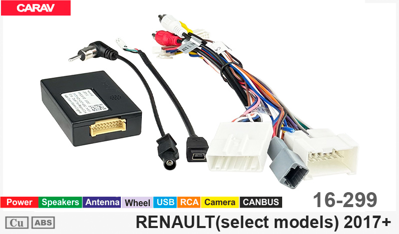 Перехідник для магнітол 9", 10.1" Renault Clio, Duster, Kiger Carav 16-299