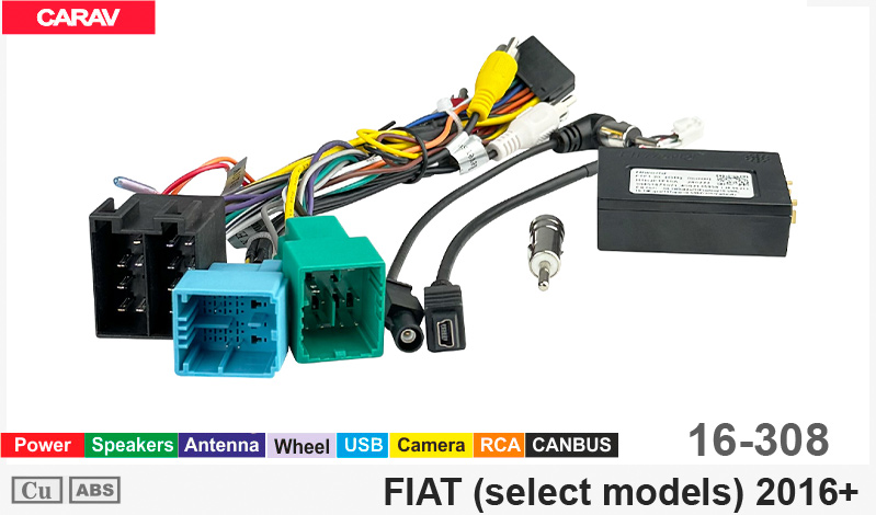 Перехідник для магнітол 9", 10.1" Fiat Carav 16-308