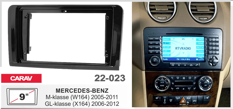 Перехідна рамка Mercedes ML-klasse, GL-klasse Carav 22-023