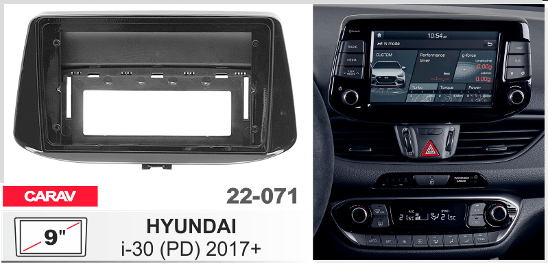 Перехідна рамка Hyundai i30 Carav 22-071