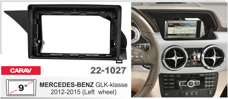 Переходная рамка Mercedes GLK-klasse Carav 22-1027
